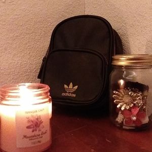 Adidas faux leather mini backpack